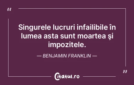 Lumea e plină de maxime; lipseşte doar...