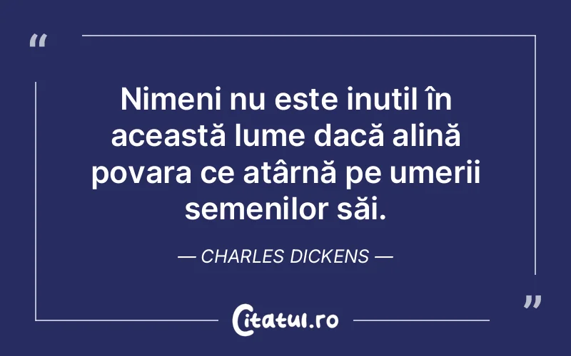 Citat Charles Dickens - citate viata