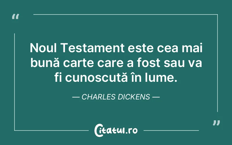 Citat Charles Dickens - citate viata