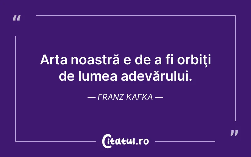 Citat Franz Kafka - citate viata