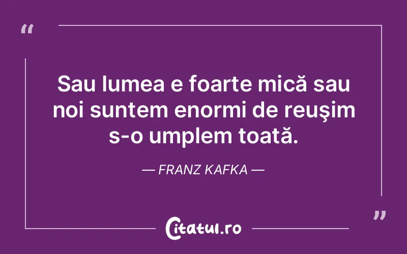 Citat Franz Kafka - citate viata