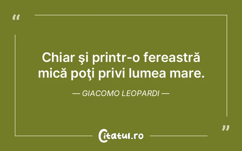 Citat Giacomo Leopardi - citate viata