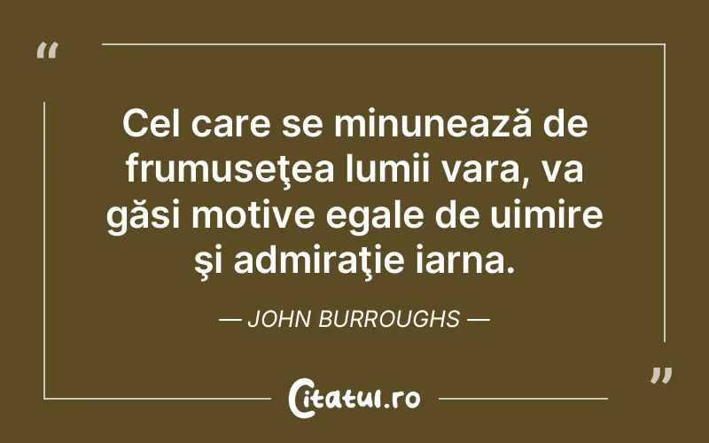 Citat John Burroughs - citate viata