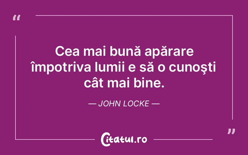 Citat John Locke - citate viata