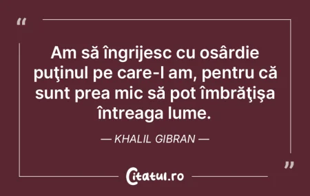 Nu există un exces mai frumos pe lume c...