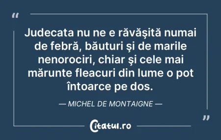 Lumea-i cum este şi ca dânsa suntem no...