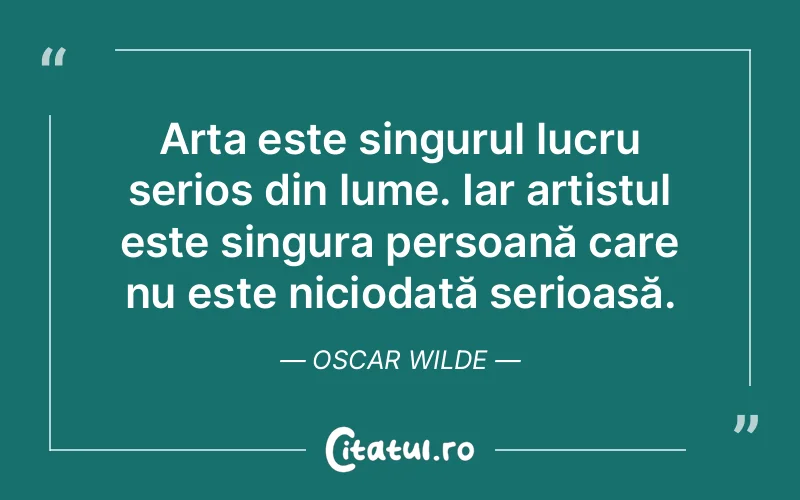 Citat Oscar Wilde - citate viata