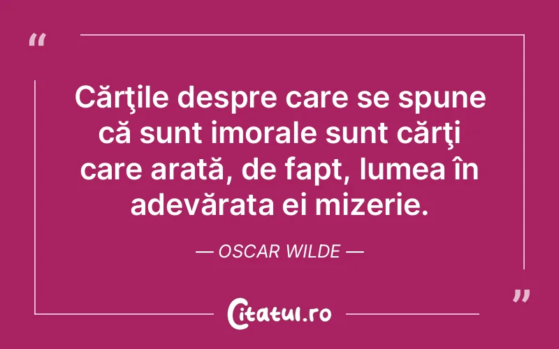 Citat Oscar Wilde - citate viata