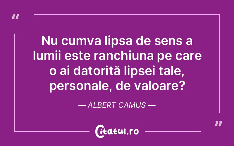 Citat Albert Camus - citate viata