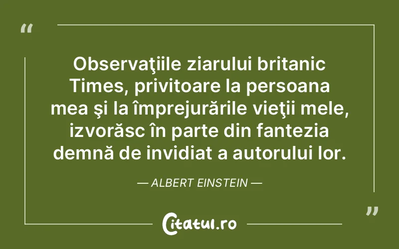 Citat Albert Einstein - citate viata