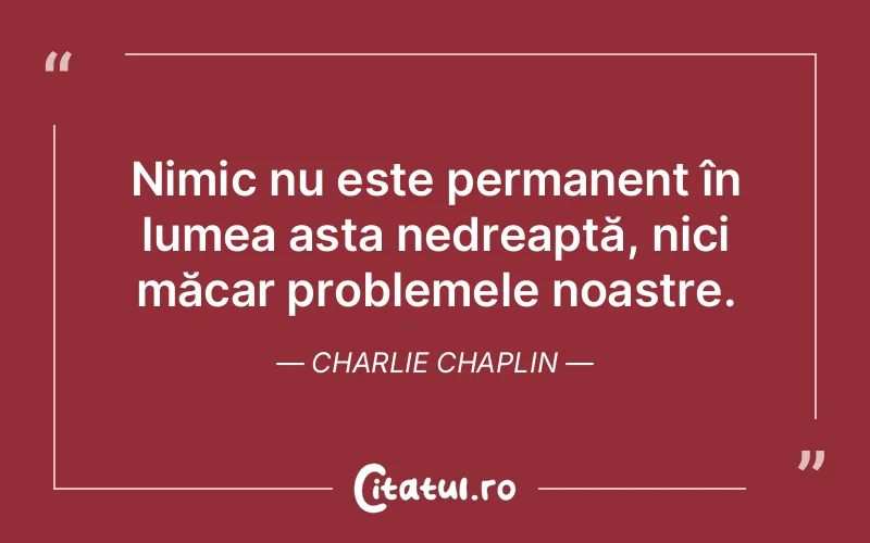 Citat Charlie Chaplin - citate viata