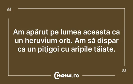 Destinul arată că lumea şi cursul ist...