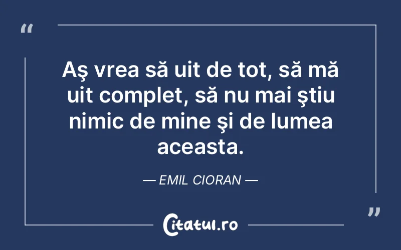 Citat Emil Cioran - citate viata