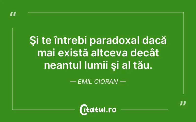Citat Emil Cioran - citate viata