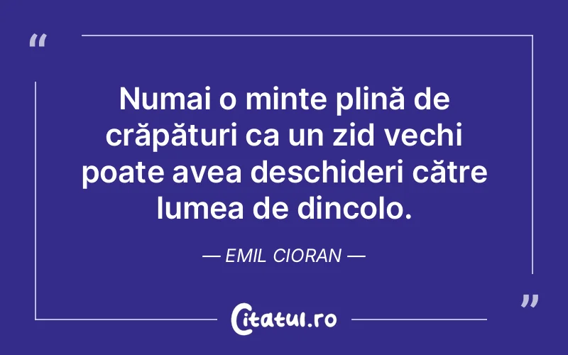 Citat Emil Cioran - citate viata