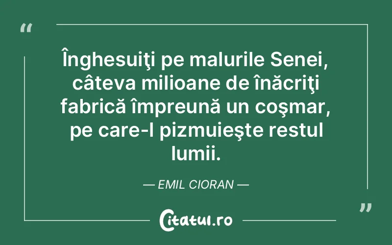 Citat Emil Cioran - citate viata
