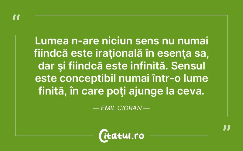 Citat Emil Cio - citate viata