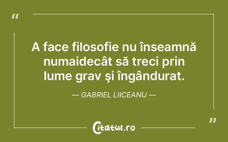 Citat Gabriel Liiceanu - citate viata