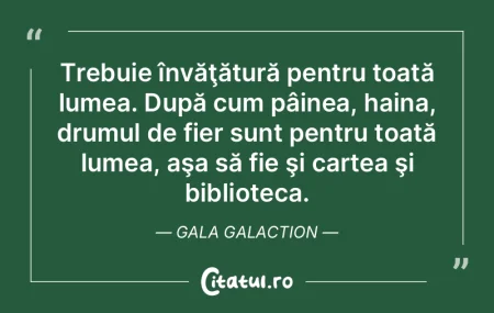 Niciun lucru măreţ din lume nu a fost ...