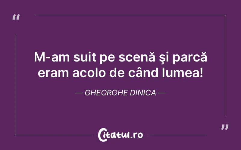 Citat Gheorghe Dinica - citate viata