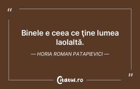 Fără răspunsuri lumea e vidă. Iar a ...