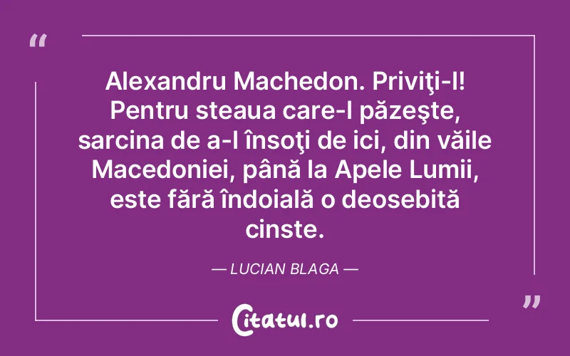 Citat Lucian Blaga - citate viata