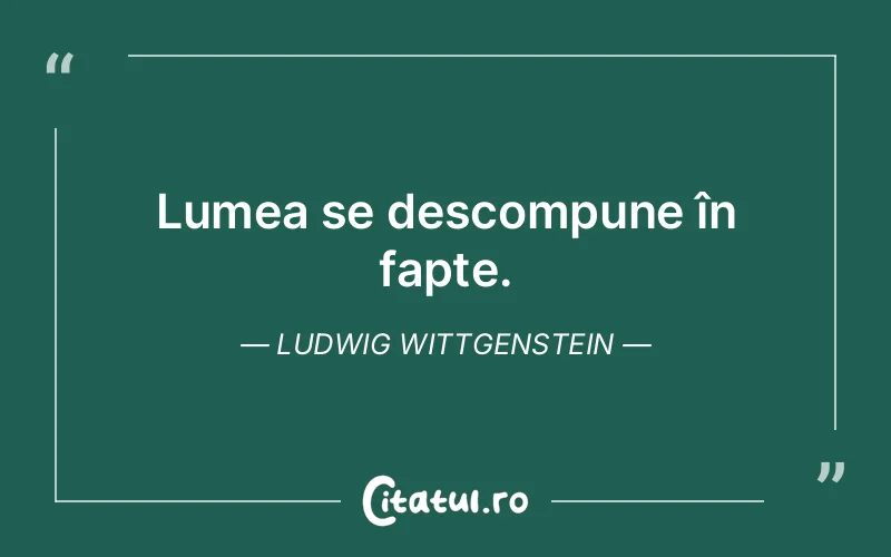 Citat Ludwig Wittgenstein - citate viata