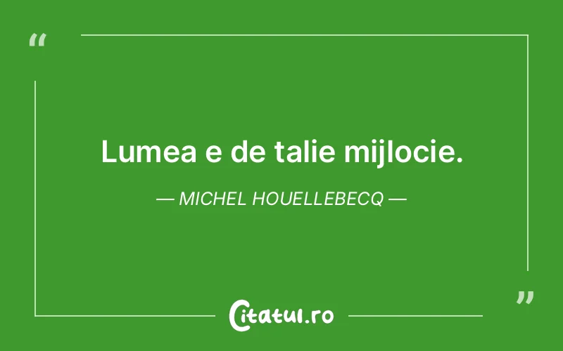 Citat Michel Houellebecq - citate viata
