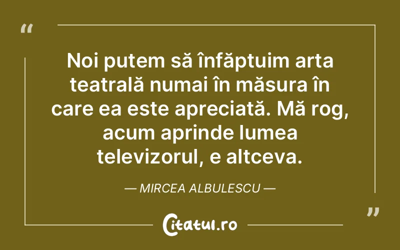 Citat Mircea Albulescu - citate viata