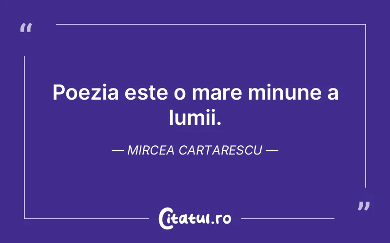 Citat Mircea Cartarescu - citate viata