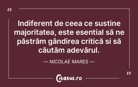Am înţeles cât de mizerabilă e situa...