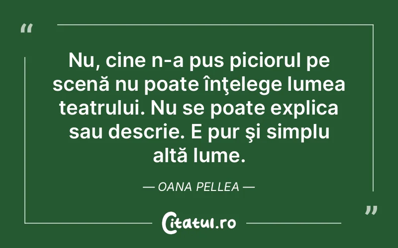 Citat Oana Pellea - citate viata
