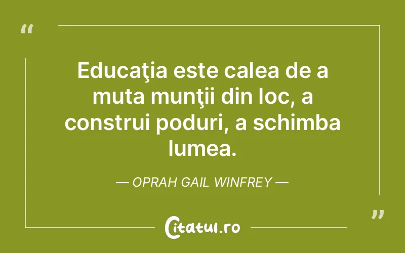 Citat Oprah Gail Winfrey - citate viata