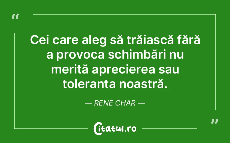 Citat Rene Char - citate viata