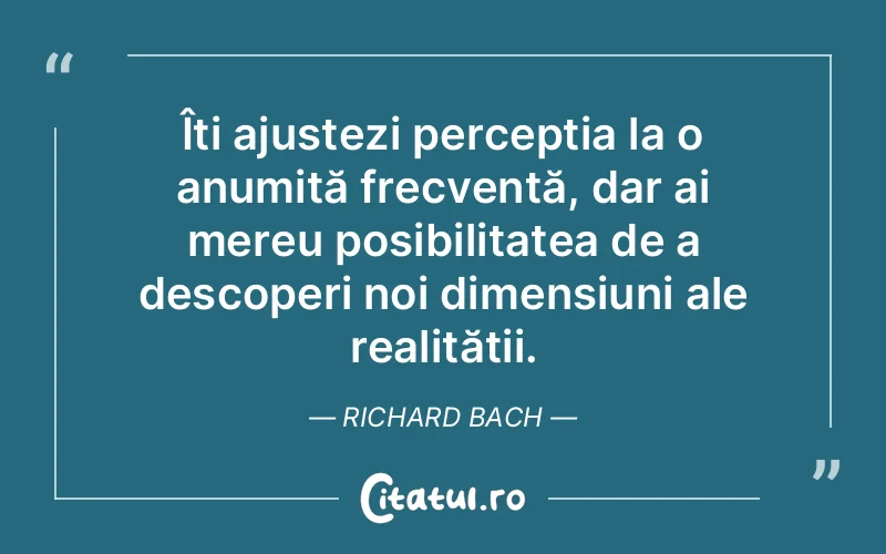 Citat Richard Bach - citate viata