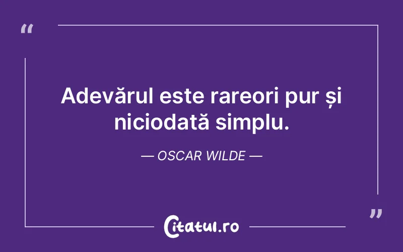 Citat Oscar Wilde - citate viata
