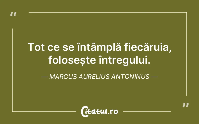 Citat Marcus Aurelius Antoninus - citate viata