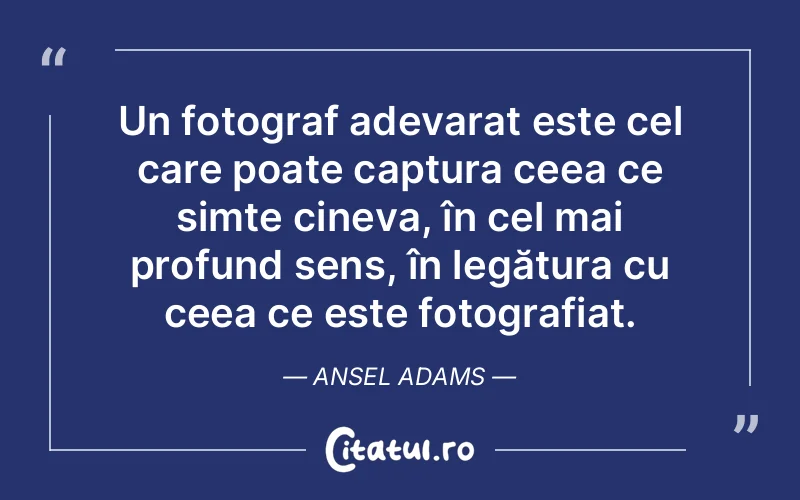 Citat Ansel Adams - citate viata