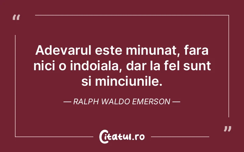 Citat Ralph Waldo Emerson - citate viata