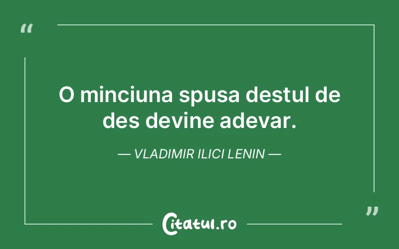 Citat Vladimir Ilici Lenin - citate viata