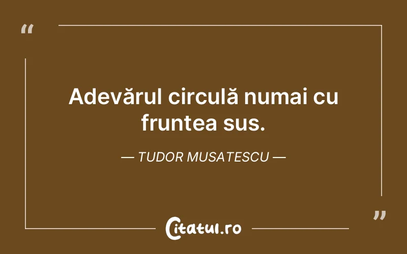 Citat Tudor Musatescu - citate viata