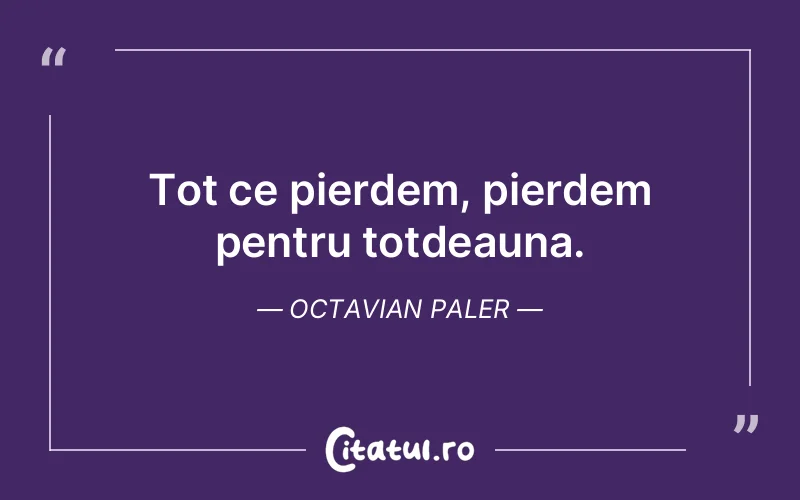 Citat Octavian Paler - citate viata
