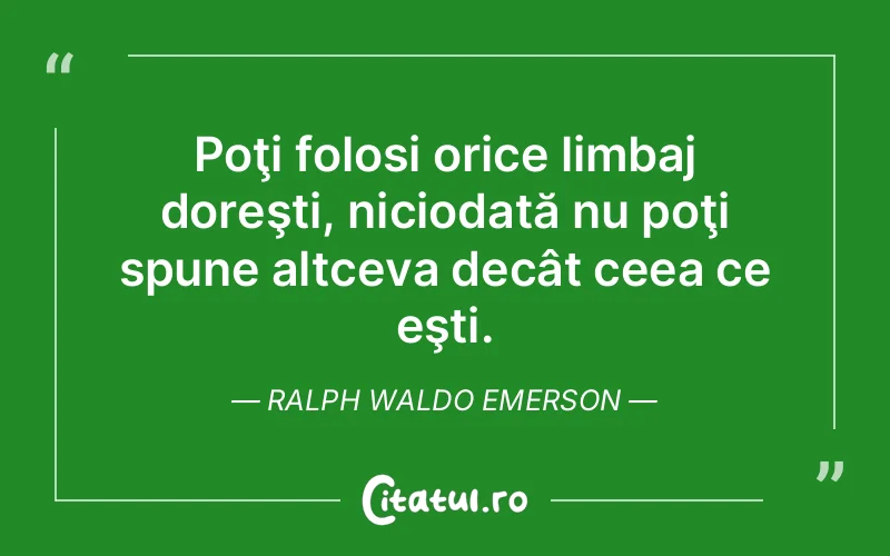Citat Ralph Waldo Emerson - citate viata