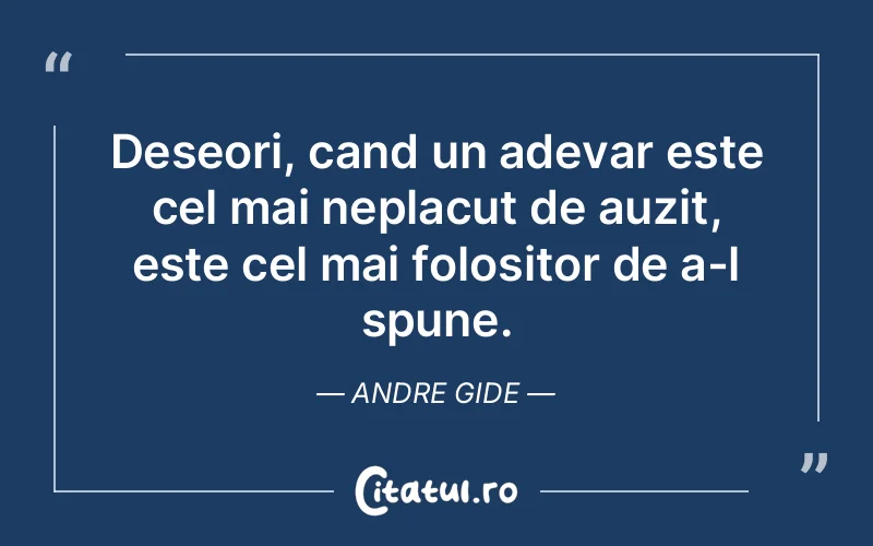 Citat Andre Gide - citate viata