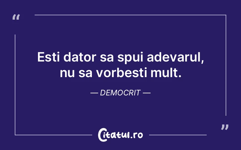 Citat Democrit - citate viata