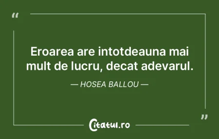 Individualismul nu reprezinta nici un fe...