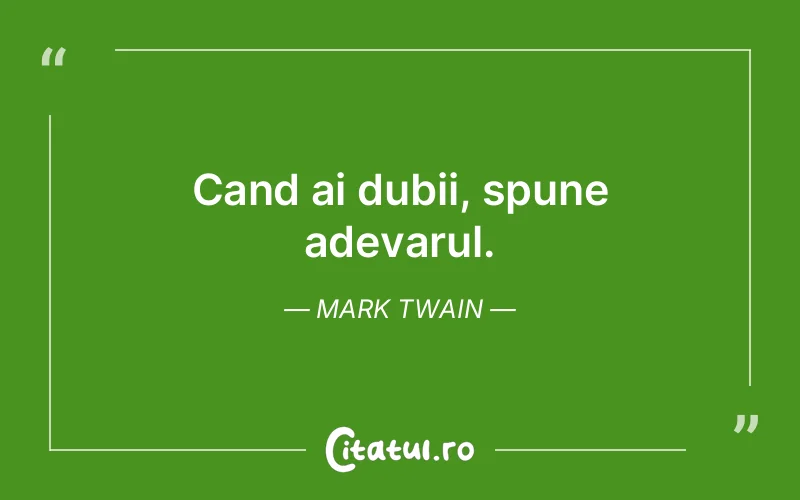 Citat Mark Twain - citate viata