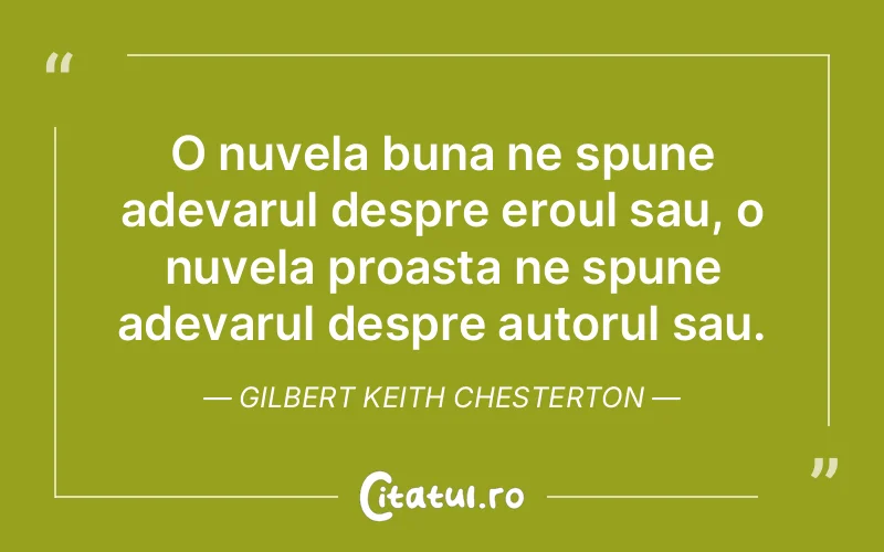 Citat Gilbert Keith Chesterton - citate viata