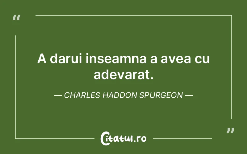 Citat Charles Haddon Spurgeon - citate viata