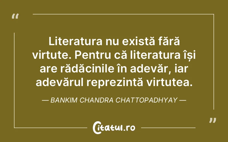 Citat Bankim Chandra Chattopadhyay - citate viata